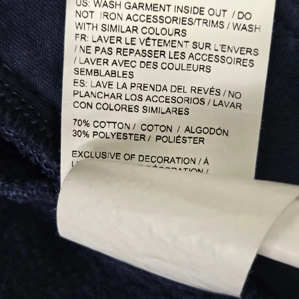 Puma Bomber Jacket Navy Blue Snap Fleece Sport Athletic Kids Size M 10/12